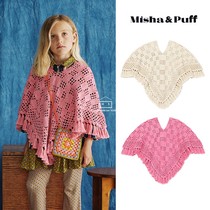 Spot Xiguajia Misha Puff 24SS весна-лето для девочек пима из хлопка и сетки вязаный крючком плащ шаль