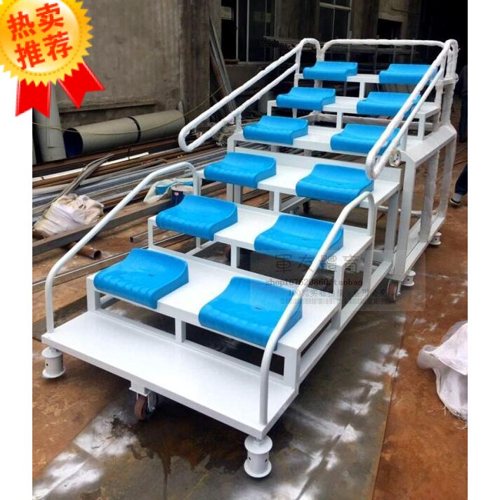 Telescopic referee platform gymnasium sports field outdoor court mobile grandstand 10 seats 12 seats 18 seats 24 seats
