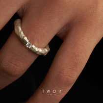 TWOR original design suspension series Water Ring s925 silver handmade ring sold out without compensation
