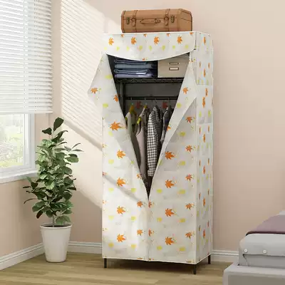 Cloth cabinet steel pipe thickened and thickened Oxford cloth student single all-steel frame simple small fabric assembly hanger