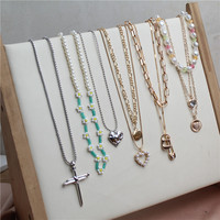 European and American style new necklace for women, simple and versatile, fashionable and personalized niche design clavicle chain necklace accessories
