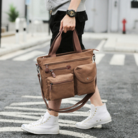 Hong Kong I.TGREG portfolio public document package men's business shoulder mesengers bag canvas menu men's bag computer bag