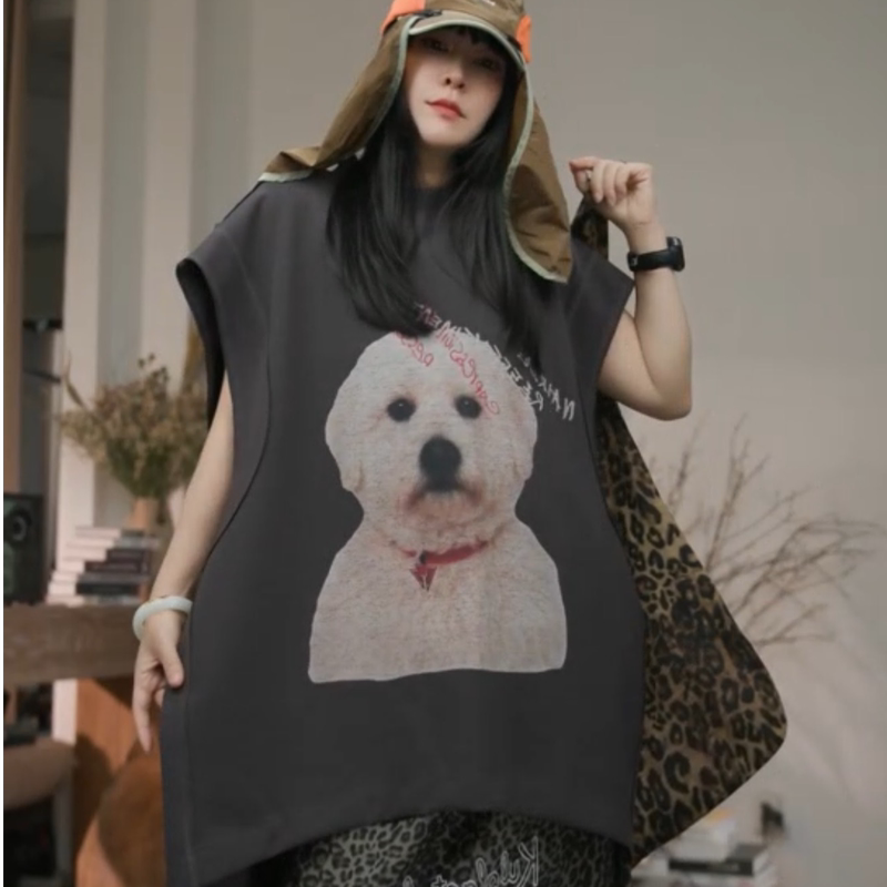 Infobyfive2026 Summer New Style Bichon Dog Large Version Arc Hem Vest Cape Nf0604012