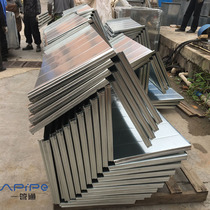 Kitchen exhaust pipe Ventilation pipe Fire angle iron duct White iron galvanized flange ventilation pipe Common plate square pipe