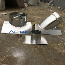 White iron processing spiral duct plug Saddle joint riding joint duct plug square to round square to round