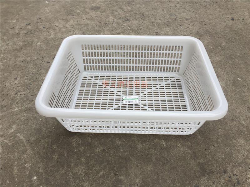 Wen Wen 41*3cm square screen basket asphalt basket plastic basket vegetable basket wash dish rectangular