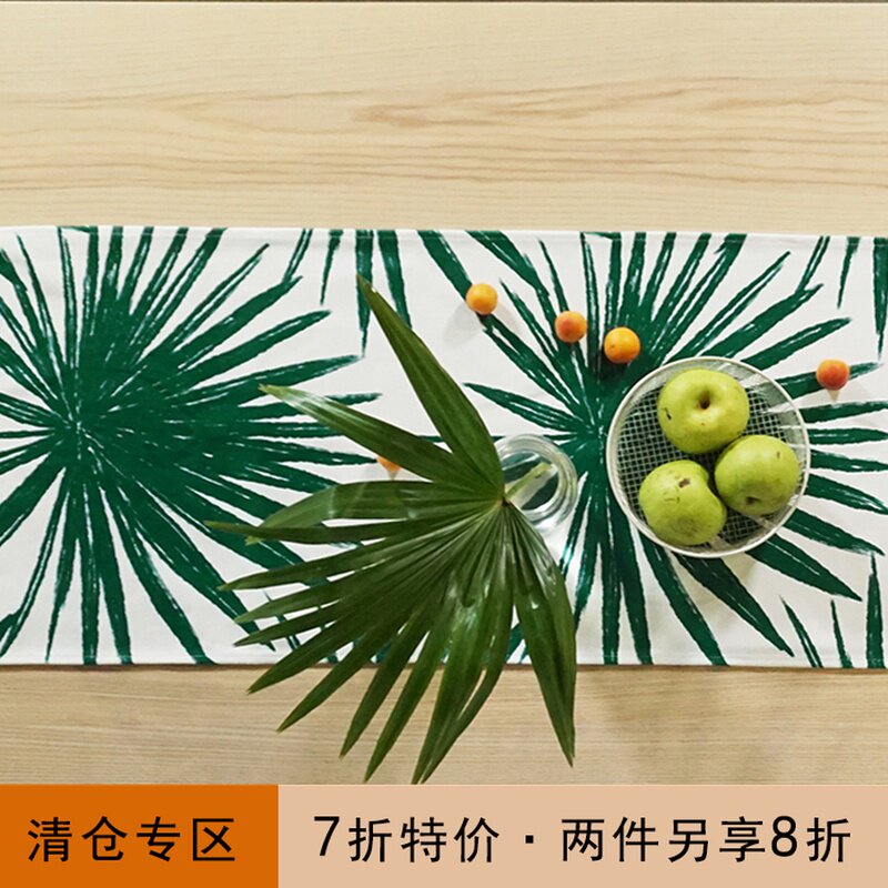 Draft independent design Nordic simple homestay holiday Kwai table flag TV cabinet cover can be customized table flag