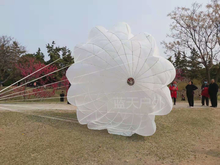 White Wedding Photography Prop Umbrella Adult Toy Kite Umbrella Drone Recovery Parachute Tiktok Film Props