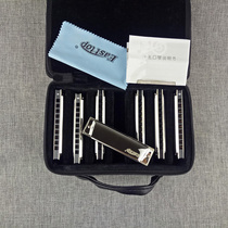 Oriental (EASTTOP)10-hole blues advanced performance harmonica Gold Silver (7-tone set optional)