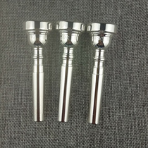 White nickel plated B- drop high quality Western brass instrument accessories mouthpiece 7c5c5c3c trumpet mouth