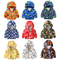 Boy coat spring and autumn 2021 New Korean tide childrens clothing baby spring foreign style childrens coat boys spring clothes