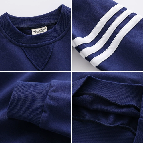 Осенняя толстовка для мальчиков, детский весенний спортивный комплект, детская одежда