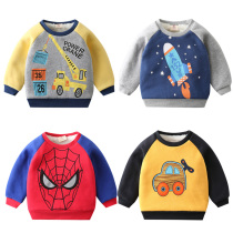 Boy vests plus velvet 2021 New Korean version of children thick autumn and winter loose baby Foreign style children warm coat