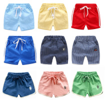 Boys shorts outside wear summer new childrens clothing children thin Baby Beach knitting childrens three-point casual summer clothes