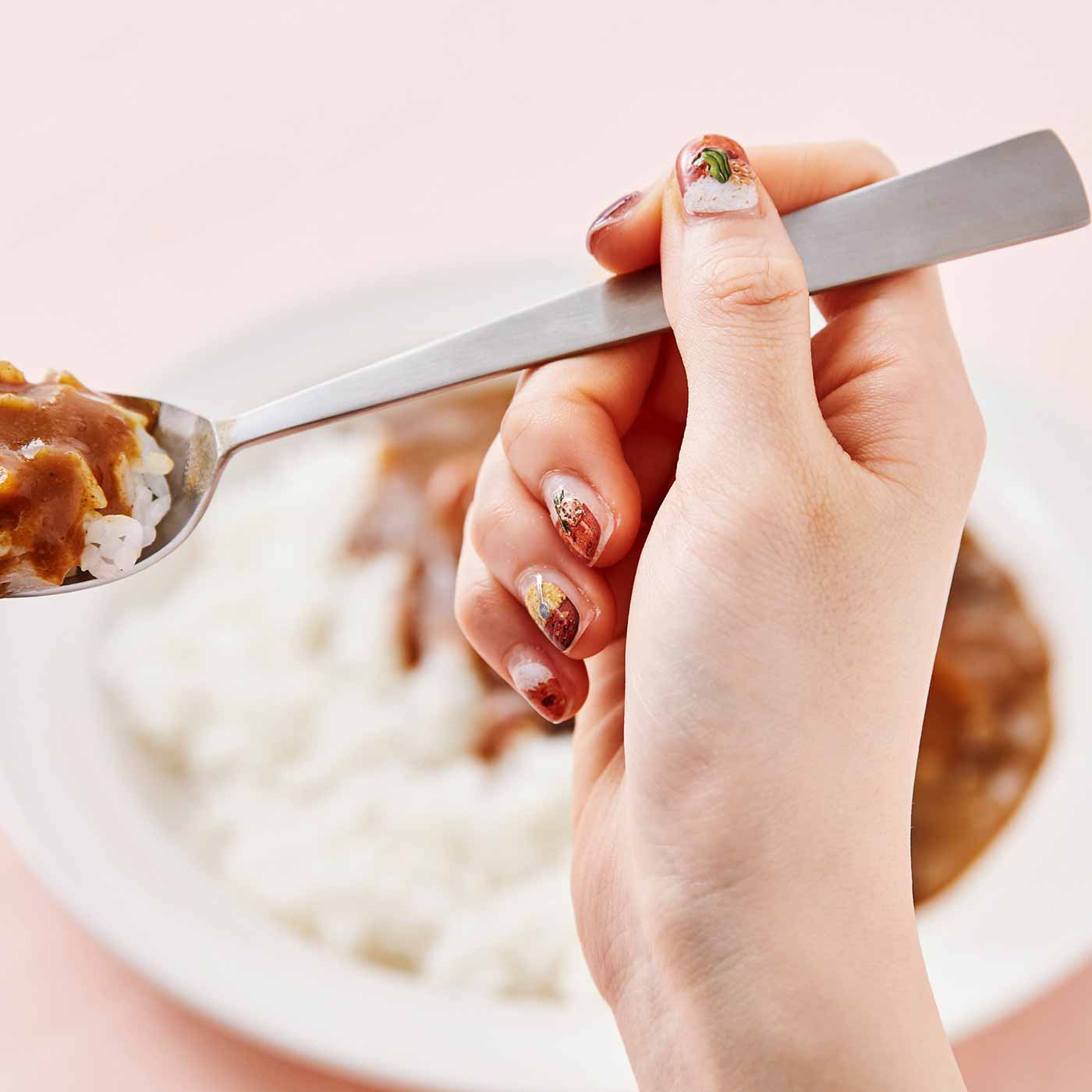 Japanese Curry Rice Gel Nail Stickers Wearing Nail Stickers Free Combination Fenrich Dream YOU MORE Nail Art