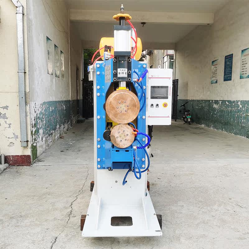 Medium frequency 200KVA AC seam welding machine large frequency conversion inverter type three-phase silver tile double drive roll welding machine