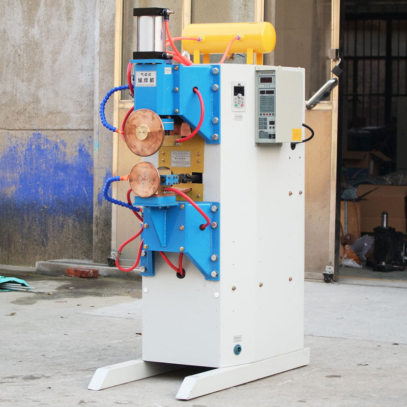 Pressure resistive welding machine stainless steel sheet two layers overlap rolling welding round wall slit welding machine
