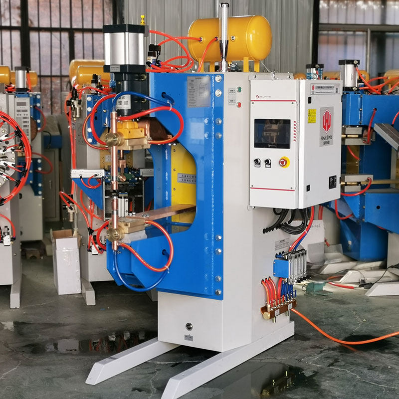 Pneumatic intermediate frequency nut butt welding machine DTB-100 conveyor automatic feeding M8 nut frequency conversion automatic spot welding machine