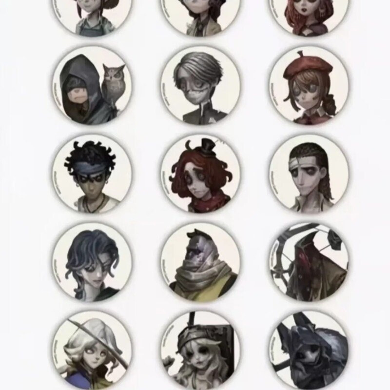 Rigu Genuine Identity V Merchandise Joseph White Background Badge Guzi Tinplate Brooch Ornament Decoration Rigu Genuine Identity V Merchandise Joseph White Background Badge Guzi Tinplate Brooch Ornament Decoration