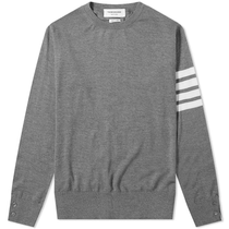 Spot Thom Browne 20fwTB classic round neck merino wool sweater mens and womens models