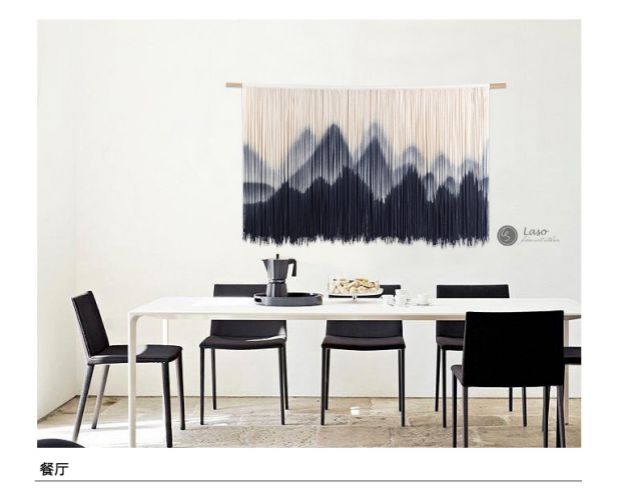 LASO Trang trí B & B nổi bật Phong cách Bắc Âu Phòng khách Phòng ngủ Nền Tapestry Mới Trung Quốc Gói mềm Phòng trà Tranh tấm thảm treo tường