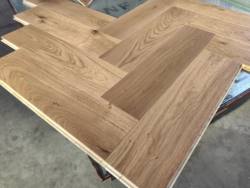 European Oak pure three-layer solid wood floor, ENF grade Environmental-Friendly, Herringman floor