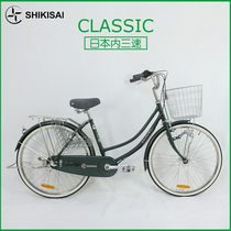 Shikisai export Japanese bicycles inside three-speed motorcycle induction lights for men and women