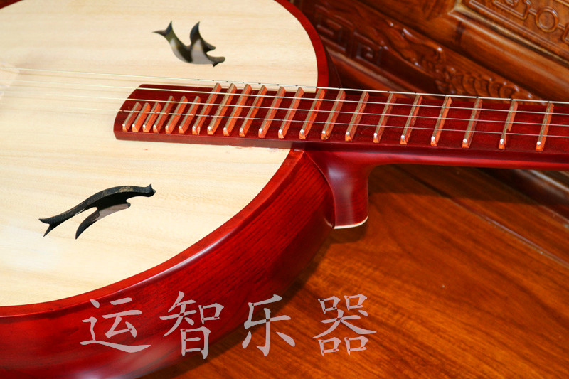Trung úy nhạc cụ gảy trực tiếp nhà máy sản xuất nhạc cụ 椿 木 阮 阮 阮 cung cấp đặc biệt đầy đủ các phụ kiện - Nhạc cụ dân tộc sáo mèo kép