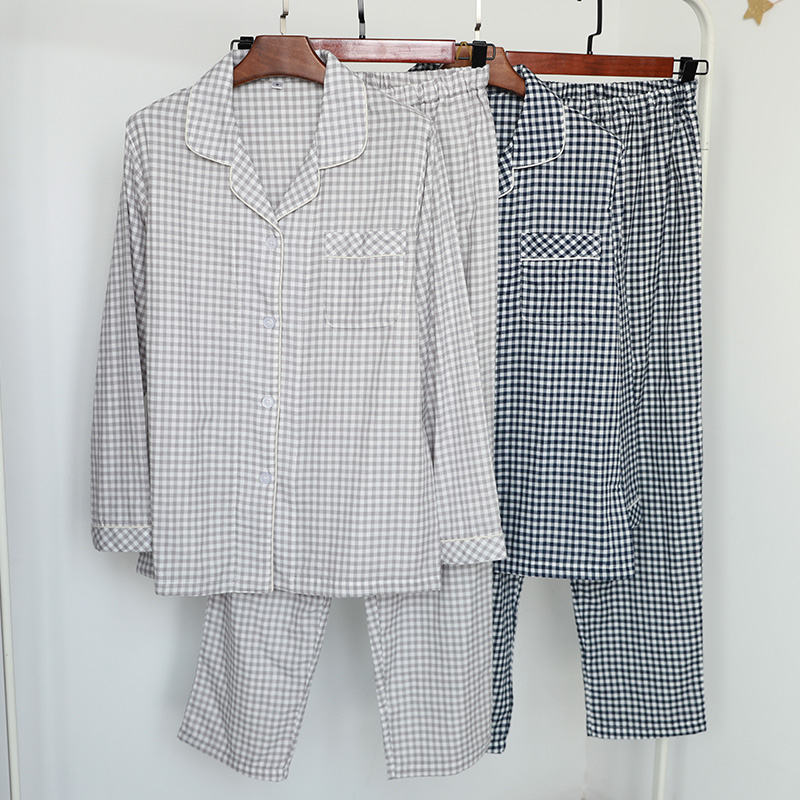 Bộ đồ ngủ nam mùa xuân và mùa thu cotton không tay bộ cotton đẹp mặc nhà