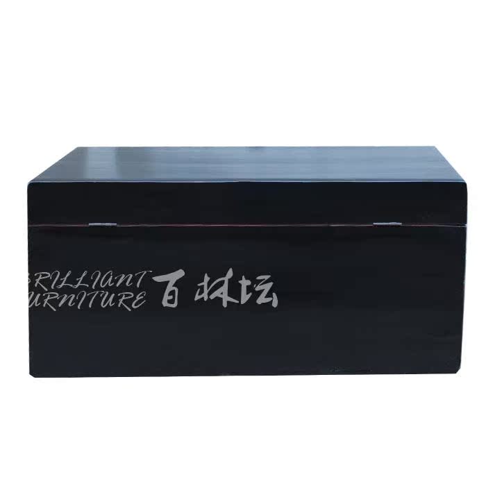 Địa điểm cũ của hồi môn Địa Trung Hải, vali gỗ rắn có khóa, đồ cổ Trung Quốc cũ, hộp cà phê bàn, hộp cũ - Cái hộp thùng gỗ