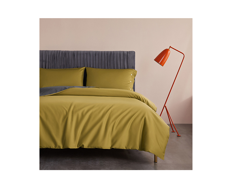 Cotton 60 200 * 100 mật độ làm trắng chăn gừng bao gồm một mảnh màu xám tấm duy nhất vỏ gối đơn - Quilt Covers chăn điện
