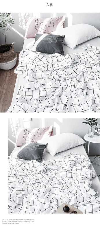 Moonlight Home Dệt Network Red Sheets Single Piece Cotton Nhỏ Dứa tươi Tờ in Ký túc xá Sinh viên Sheets Đơn - Khăn trải giường