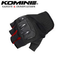 KOMINE Summer riding gloves mens thin and breathable mountain bike anti-fall damping and semi-finger gloves GK242