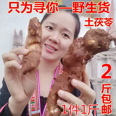 Sand Poria wild fresh Guangdong farmhouse fresh soil Tuckahoe special Chinese herbal medicine now dig 2 pieces