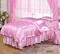 Special bed cover for beauty salon massage bed cover round head square head with hole physiotherapy beauty bed cover four sets