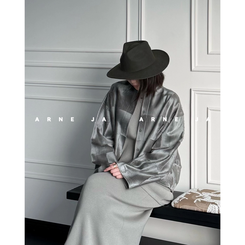 「Arne Ja」“Craftsman Series” Soft Deconstructed Paper-Like Lambskin Jacket W6564319 「Arne Ja」“Craftsman Series” Soft Deconstructed Paper-Like Lambskin Jacket W6564319