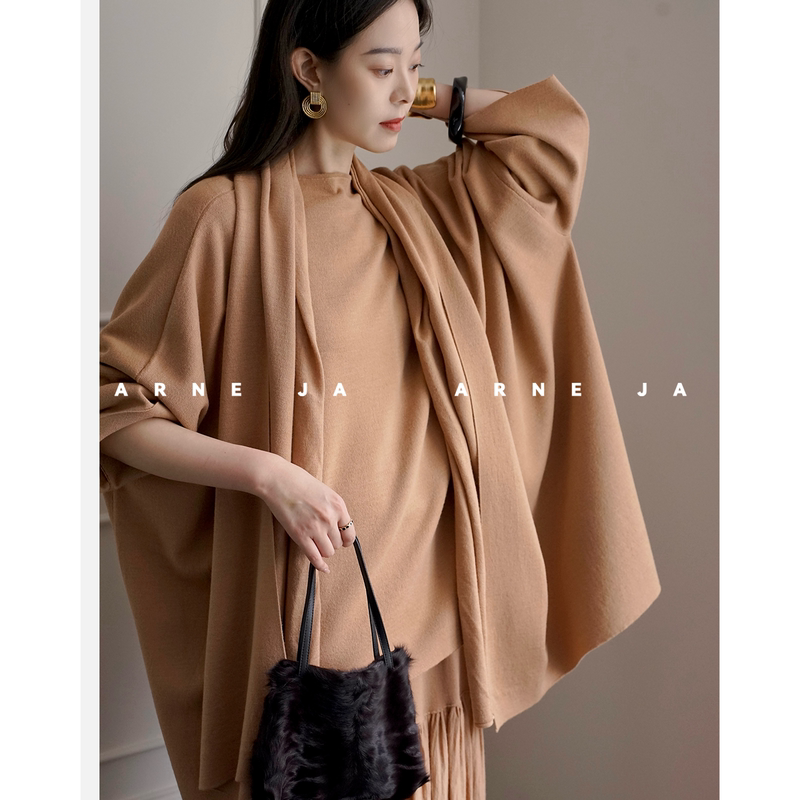 「Arne Ja」Australian Imported Ultra-Fine High-Twist Worsted Wool Warm Beauty Cardigan W19636026