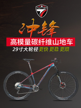 Tett carbon fiber mountain bike XT22 33 variable speed Bicycle Mens and womens bicycle gas fork oil brake charge