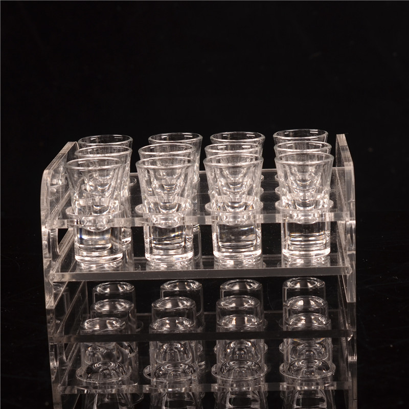 Rượu nhỏ màu trắng kính acrylic giá rượu giá giá đỡ rượu vang