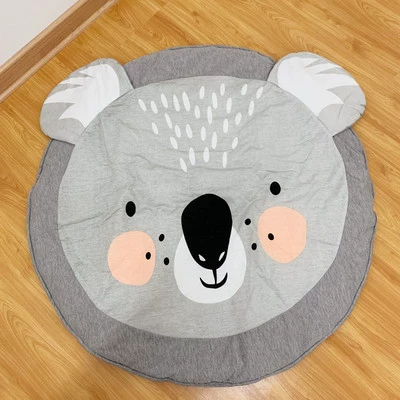 Ковер, нескользящие хлопковые детские качели для ползания, детский круглый игровой коврик, подвесная корзина