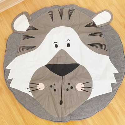 Ковер, нескользящие хлопковые детские качели для ползания, детский круглый игровой коврик, подвесная корзина