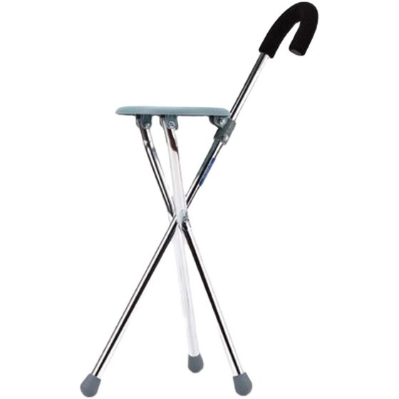 Cane Chair, Walking Stick Stool, Cane with Seat, Elderly Can Sit on Bench, Elderly Sitting Stool, Foldable Dual-Use, Portable and Lightweight