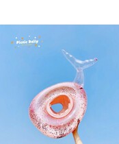 Baby swimming ring more than 6 months of children cute baby ins Net red 0-3 years old 6 children 0 children thick Party 2