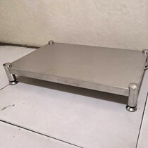 Single-layer shelf stainless steel one-layer floor shelf insulation bucket rack soup bucket rack moisture-proof rack induction cooker bracket kitchen