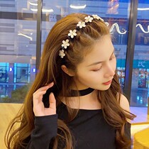 Lazy weaving hairband braid hair band summer fairy Korean ins tide mesh cave hairpin hair artifact 2