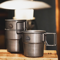 Spot Japan Qingfang Manufacturing Company camping outdoor retro stainless steel mug cup to make old beer cup