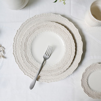 Spot Italian Elios Finezza Lace embossed dinner plate Salad plate Cake plate Mug European style
