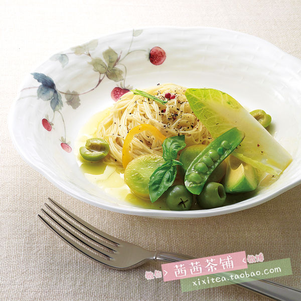 Spot Japan narumi Narumi lucys garden Lucy garden 23cm bone china spaghetti plate to plate