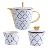 Spot Authentic Legle France France, Ligu Four -Deppetal Ceramics Ceramics, Golden Border Teapot 750/360ML
