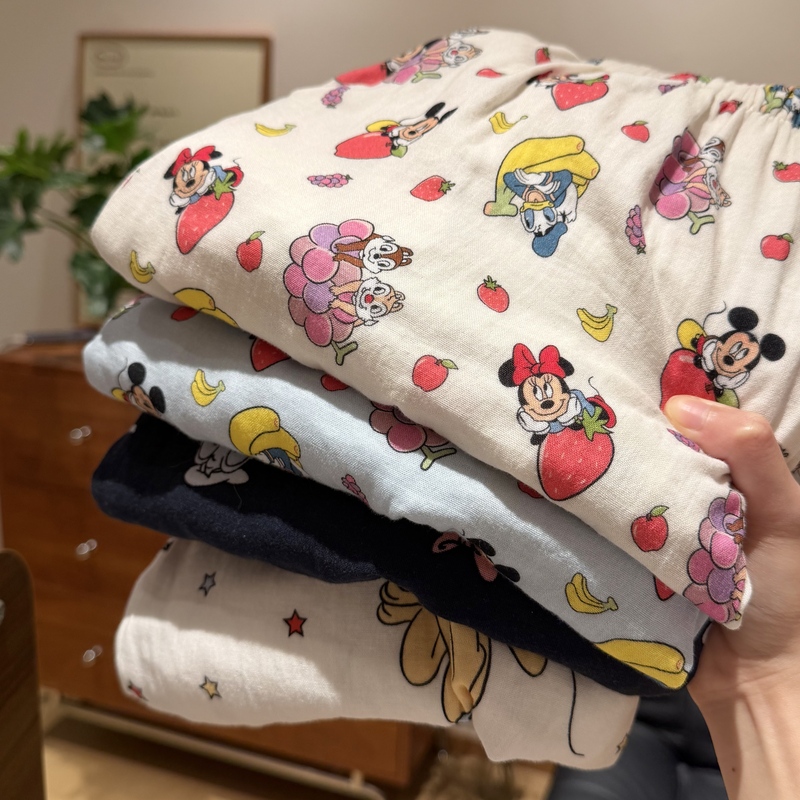 100% Double-Layer Gauze Cotton Cute and Comfortable Sleep Pants, Class a Skin-Friendly Soft Loungewear~ 100% Double-Layer Gauze Cotton Cute and Comfortable Sleep Pants, Class a Skin-Friendly Soft Loungewear~